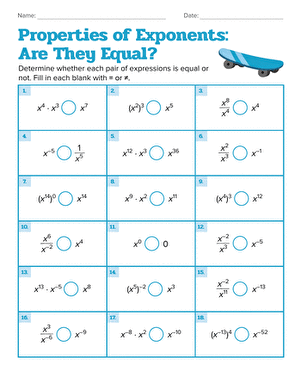 Properties of Exponents: Are They Equal? large image