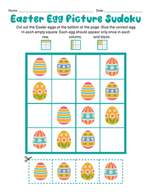 Easter Egg Picture Sudoku large image
