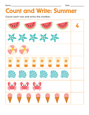 Count and Write: Summer large image