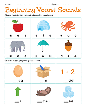 Beginning Vowel Sounds large image