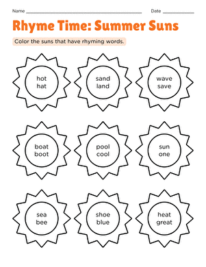 Rhyme Time: Summer Suns large image