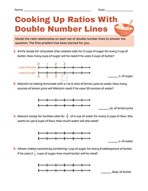 Cooking Up Ratios With Double Number Lines large image