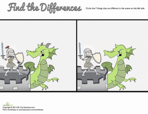 Knight Find the Differences