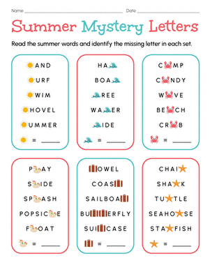Summer Mystery Letters large image