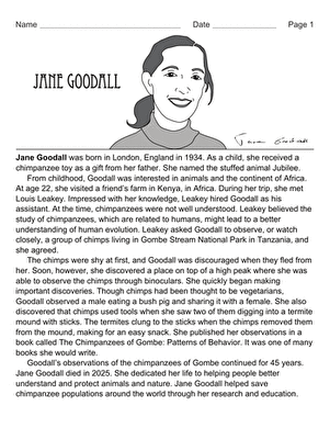 Jane Goodall Biography