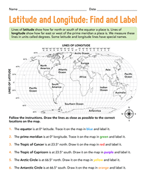 Latitude and Longitude: Find and Label large image