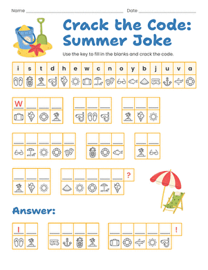 Crack the Code: Summer Joke large image