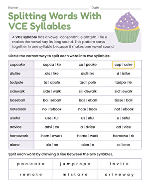 Splitting Words With VCE Syllables large image