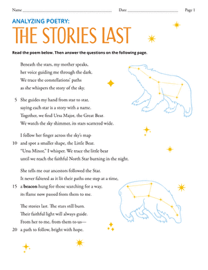 Analyzing Poetry: The Stories Last large image