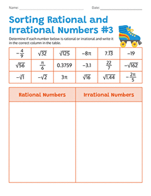Sorting Rational and Irrational Numbers #3 large image