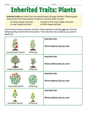Inherited Traits: Plants large image