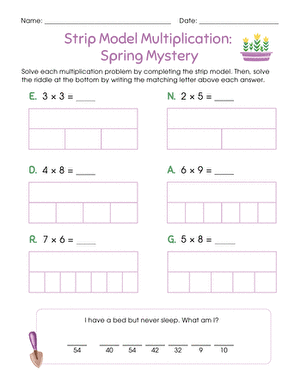 Strip Model Multiplication: Spring Mystery large image