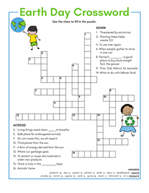 Earth Day Crossword large image