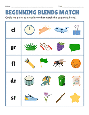 Beginning Blends Match large image