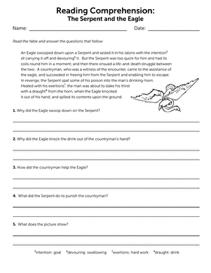 Reading Comprehension: The Serpent and the Eagle large image