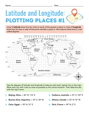 Latitude and Longitude: Plotting Places 1 large image