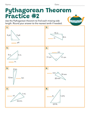 Pythagorean Theorem Practice #2 large image