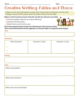 Creative Writing: Fables and Theme large image