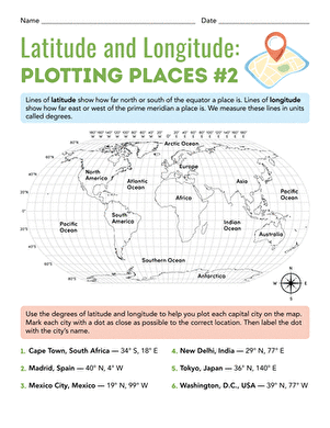 Latitude and Longitude: Plotting Places #2 large image