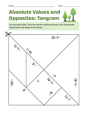 Absolute Values and Opposites: Tangram large image