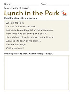 Read and Draw: Lunch in the Park large image