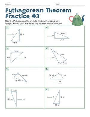 Pythagorean Theorem Practice #3 large image