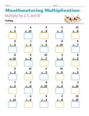Mouthwatering Multiplication: Multiply by 2, 5, and 10 large image
