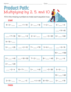 Product Path: Multiplying by 2, 5, and 10 large image