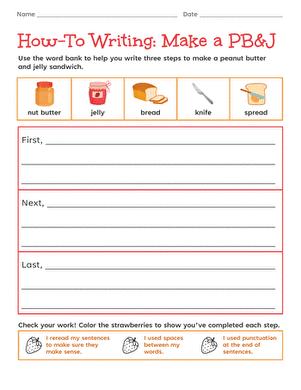 How-To Writing: Make a PB&J large image