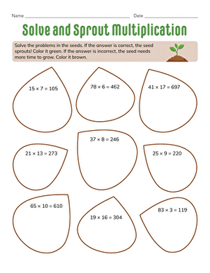 Solve and Sprout Multiplication large image