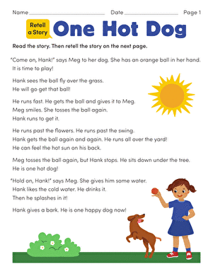 Retell a Story: One Hot Dog large image
