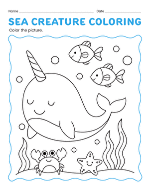 Sea Creature Coloring