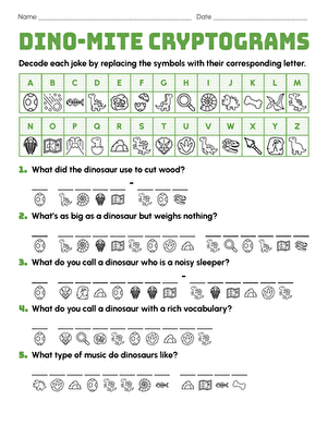 Dino-mite Cryptograms large image
