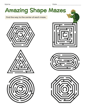 Amazing Shape Mazes large image