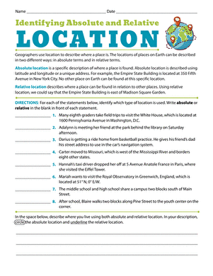 Identifying Absolute and Relative Location large image