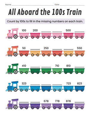 All Aboard the 100s Train large image