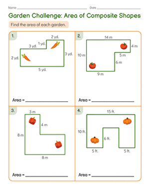 Garden Challenge: Area of Composite Shapes large image