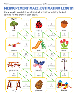 Measurement Maze: Estimating Length large image