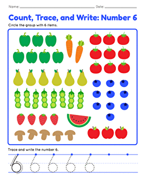 Count, Trace, and Write: Number 6 large image