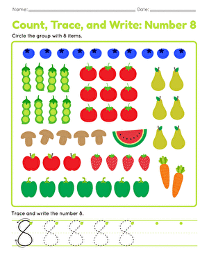 Count, Trace, and Write: Number 8 large image