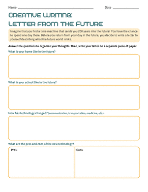 Creative Writing: Letter From the Future large image