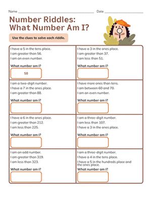 Number Riddles: What Number Am I? large image