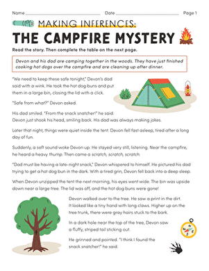 Making Inferences: The Campfire Mystery large image