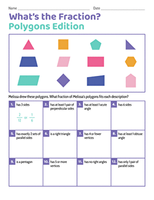 What's the Fraction? Polygons Edition large image