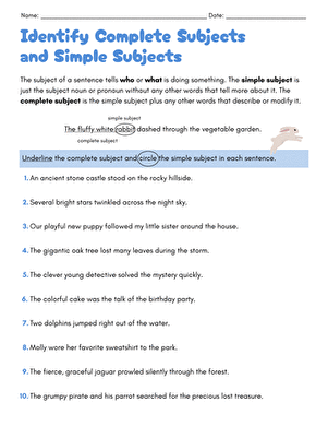 Identify Complete Subjects and Simple Subjects large image