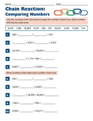 Chain Reaction: Comparing Numbers large image
