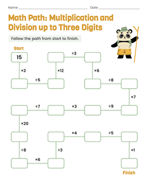 Math Path: Multiplication and Division up to Three Digits large image