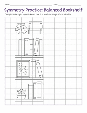 Symmetry Practice: Balanced Bookshelf large image