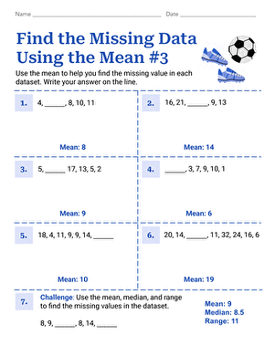 Find the Missing Data Using the Mean #3 large image