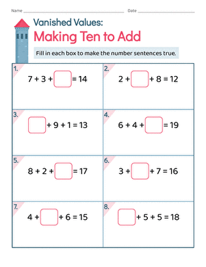 Vanished Values: Making Ten to Add large image